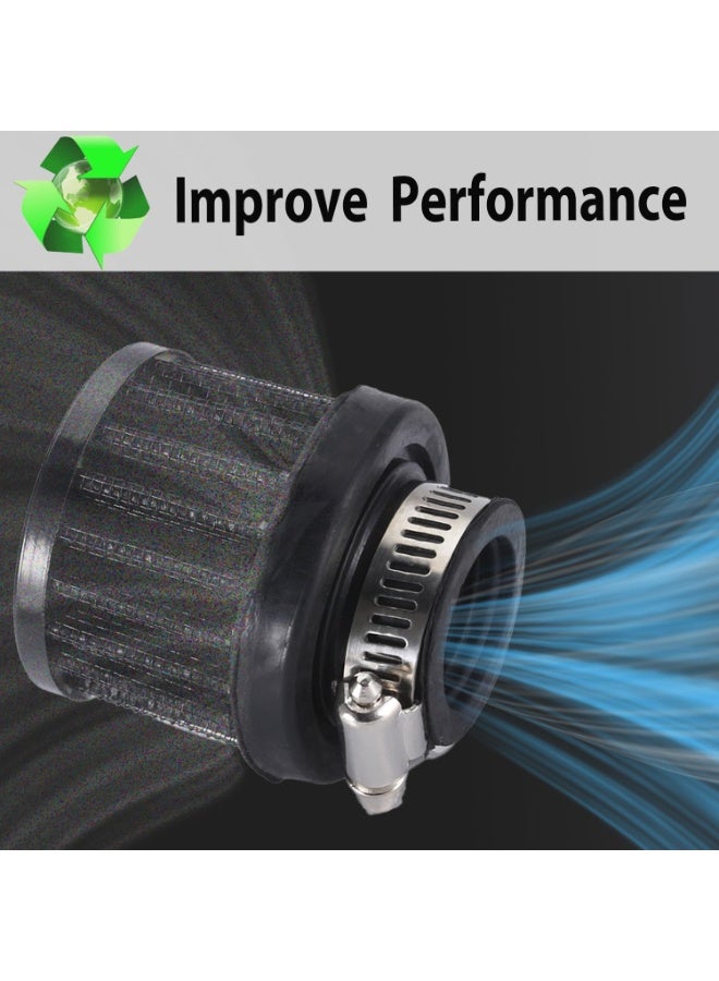 KASTWAVE Universal Car Air Intake Filter, 1" 25mm Crankcase Breather with Adjustable Clamp, Cold Air Breather Vent Cleaner Accessory for Cars & Motorcycles, Turbo Intake Filter - Image 3